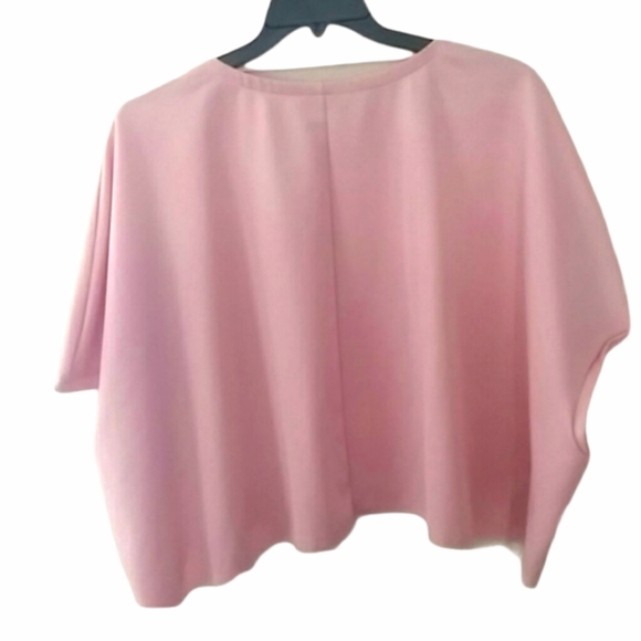 Zara Trafaluc Pink Dolman Sleeve OVERSIZED Crop Top EUC sz M - Picture 3 of 4